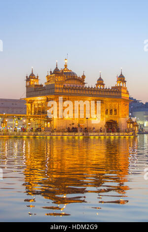 Golden Temple (Harmandir Sahib) in Amritsar, Punjab, Indien Stockfoto