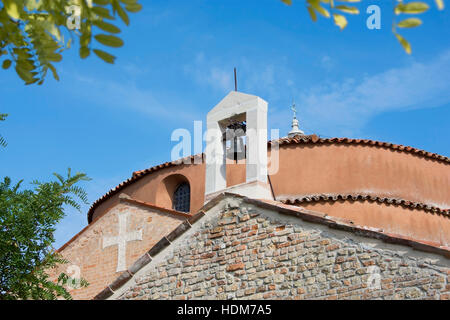 Kirche von Santa Fosca Kuppel und Glockenturm, in der Insel Torcello bei Venedig Stockfoto