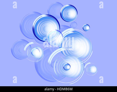 Gestaltung der Hintergrund aus stilisierten Farbe bubbles Stockfoto