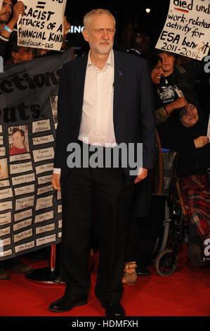 Ich, Daniel Blake die Menschen Premiere im Vue Kino in Leicester Square mit: Jeremy Corbyn Where: London, Vereinigtes Königreich bei: 18. Oktober 2016 Stockfoto