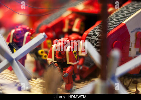 Wroclaw, Polen - 25. Januar 2014: Warhammer von Legosteinen gemacht. Stockfoto