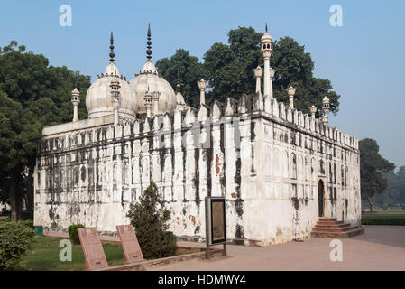 Moti Masjid (Perle Moschee), Roten Fort, Alt-Delhi, Indien Stockfoto