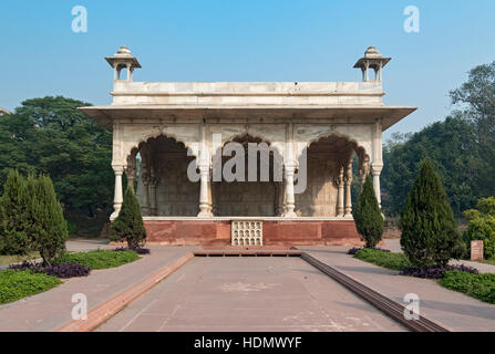 Sawan Bhadon Pavillon, Roten Fort, Alt-Delhi, Indien Stockfoto