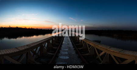 Ehemaliger Bahnhof in de Moerputten,'s-Hertogenbosch Stockfoto