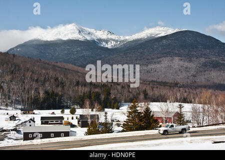 Mount Washington Valley, Pinkham Notch, New Hampshire, Great Glen Outdoor-Center, Mt Jefferson, der-große-Bucht-Wildnis Stockfoto