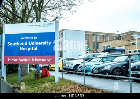 Southend Hospital, Hauptschild Stockfoto