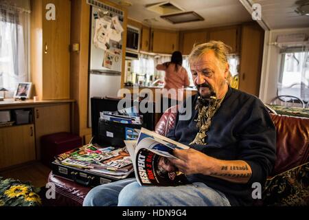 Tschechische Republik. 22. Oktober 2016. Hinter den Kulissen des täglichen Lebens von den Zirkusleuten in Tschechien (Hradec Kralove, Olomouc) © David Tesinsky/ZUMA Draht/Alamy Live News Stockfoto