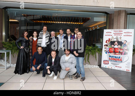 Rom, Italien. 14. Dezember 2016. Die Besetzung besuchen Sie den Fototermin des Films "Natale ein Londra" Visconti Hotel am 14. Dezember 2016 in Rom, Italien. Bildnachweis: Fulvio Dalfelli/Alamy Live-Nachrichten Stockfoto