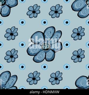 Abstrakte Blumen Musterdesign Hintergrund. Stock Vektor