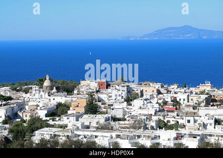 Insel Capri, Tyrrhenischen Meer vor der Sorrentinischen Halbinsel, Golf von Neapel in der Region Kampanien, Italien Stockfoto