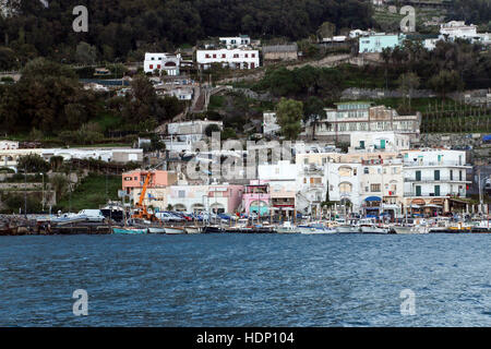 Insel Capri, Tyrrhenischen Meer vor der Sorrentinischen Halbinsel, Golf von Neapel in der Region Kampanien, Italien Stockfoto
