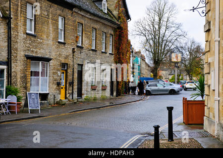 Woodstock, 13. C.Blenheim Palast-Haus an Sir Winston Churchill & Herzog von Marlborough, alten Dorf, Pubs, Gaststätten in der Nähe von Oxford. Stockfoto