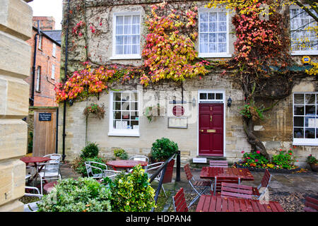 Woodstock, 13. C.Blenheim Palast-Haus an Sir Winston Churchill & Herzog von Marlborough, alten Dorf, Pubs, Gaststätten in der Nähe von Oxford. Stockfoto