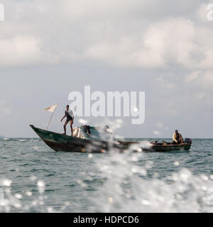 Fähre nach Banana Island, Sierra Leone Stockfoto