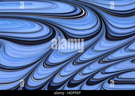 Wellig Fraktale Hintergrund - generiert abstrakt Digital Bild Stockfoto