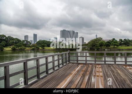 Nakajima Teehaus auf dem See in Tokio, Japan Stockfoto