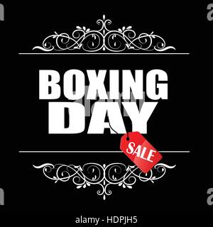 Boxing Day Sale Banner. Stock Vektor