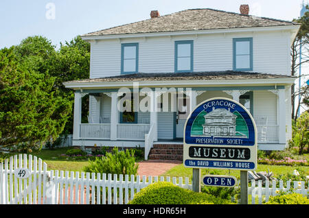 David Williams Hosue Museum, Ocracoke Island, Outer Banks, North Carolina, USA. Stockfoto