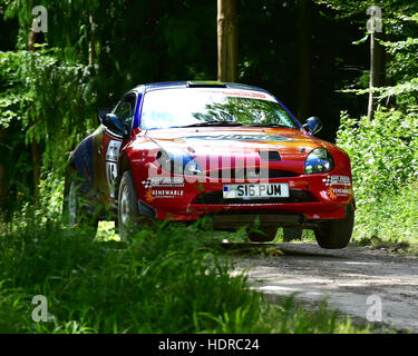 Huw Davies, Ford Puma, Rallye Waldbühne, Goodwood Festival of Speed, 2016. Autos, Autos, Unterhaltung, Festival of Speed Rallye Waldbühne, Stockfoto