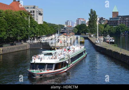 Muehlendammschleuse, Rolandufer, Mitte, Berlin, Deutschland Stockfoto