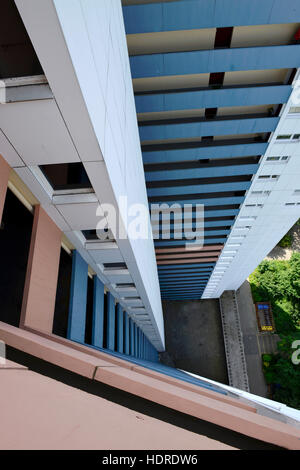 Wohnhochhaus Ideal, Fritz-Erler-Allee 120, Gropiusstadt, Neukölln, Berlin, Deutschland Stockfoto