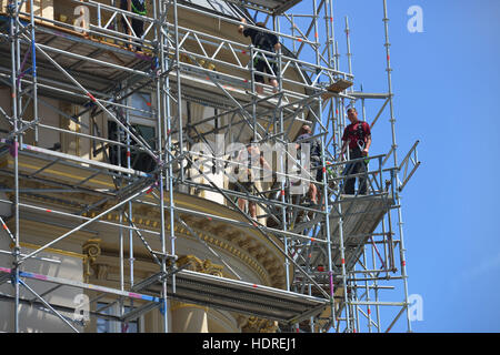 Geruestbauer, Chausseestraße, Mitte, Berlin, Deutschland Stockfoto