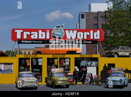 Trabi-Welt, Zimmerstraße, Mitte, Berlin, Deutschland Stockfoto