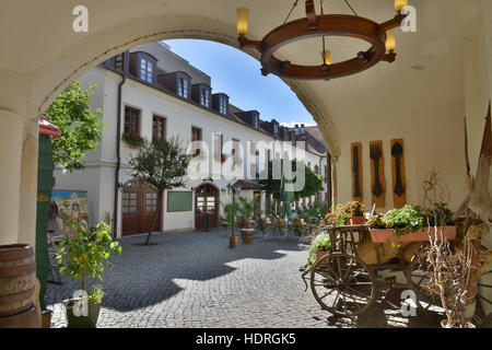 Hotel Brauhaus, Collegienstrasse, Lutherstadt Wittenberg, Sachsen-Anhalt, Deutschland Stockfoto