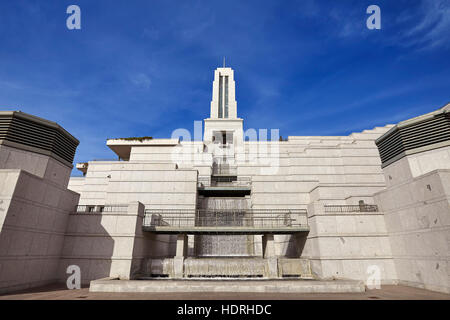 Exterieur des 21.000 Sitzes LDS Konferenzzentrum. Stockfoto