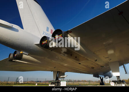 Avro Vulcan XM603 im Avro Museum, Stockfoto