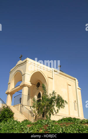 Israel, Nazareth, der Franziskaner "Marias Angst" Kirche auf einem Hügel namens "Angst Berg" Stockfoto