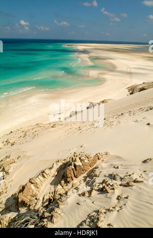 Der Strand von Qalansiya auf der Insel Sokotra, Jemen Stockfoto