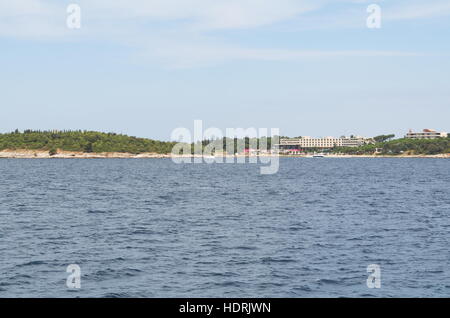 Sveti Andrija Crveni Otok Island in der Nähe von Rovinj in Istrien, Kroatien Stockfoto