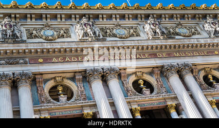 Paris Opera, Opera Garnier, Fassade Stockfoto