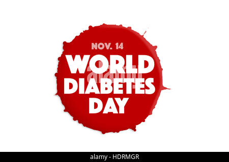 Welt-Diabetes-Tag, 14. november Stockfoto