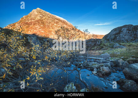 Glyderau Montains im Spätherbst in Nord-Wales Stockfoto