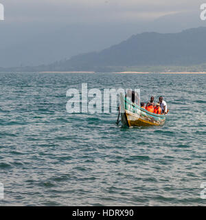 Fähre nach Banana Island, Sierra Leone Stockfoto