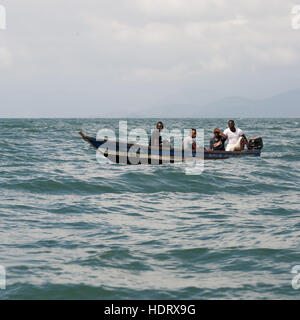 Auf dem Meer vor der Küste Sierra Leones Stockfoto