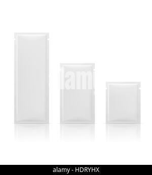 leeres Paket isolierten auf weißen Hintergrund Stock Vektor