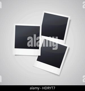 leere Bilderrahmen isoliert auf weißem Hintergrund Stock Vektor