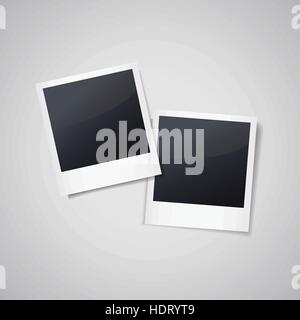 leere Bilderrahmen isoliert auf weißem Hintergrund Stock Vektor