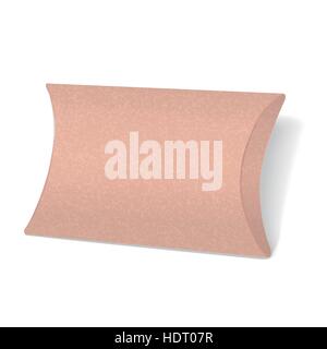 Papier Pappe Geschenkbox isoliert auf weißem Hintergrund Stock Vektor