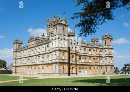 Highclere Castle (Downton Abbey TV-Serie), Highclere, Hampshire, England, Vereinigtes Königreich Stockfoto