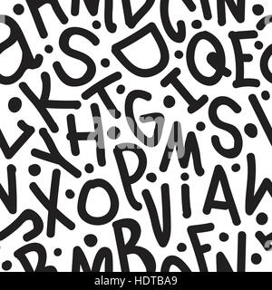 Kunst Musterdesign Schriftart Stock Vektor