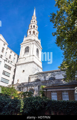 St Bride Kirche, Fleet Street, City of London, UK Stockfoto