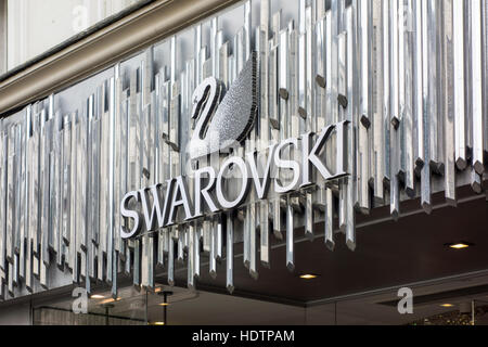 Swarovski Store anmelden, Oxford Street, London, UK Stockfoto