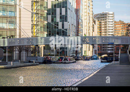 Gebäude in Paddington Basin Sanierung. London, UK Stockfoto