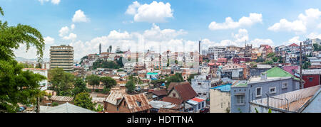 Antananarivo, Madagaskar, Stadtbild - Panorama Stockfoto