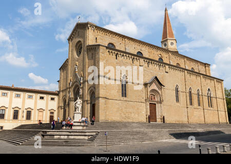 Kathedrale San Donato e Pietro, Arezzo in Toscana. Italien. Stockfoto