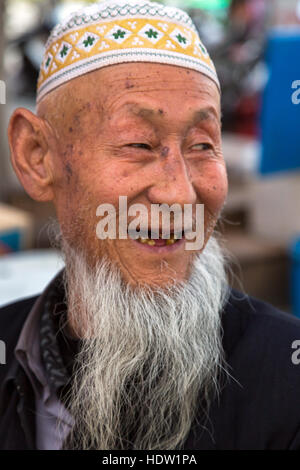 Hui, chinesischer Mann, Wuzhong, Ningxia, China Stockfoto